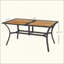 Table de salle à manger rectangulaire en faux bois Stable