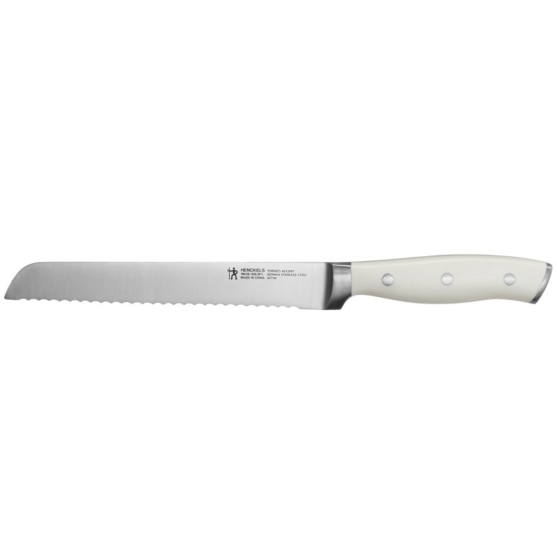 HENCKELS Forged Accent 8-inch Bread Knife - White Handle