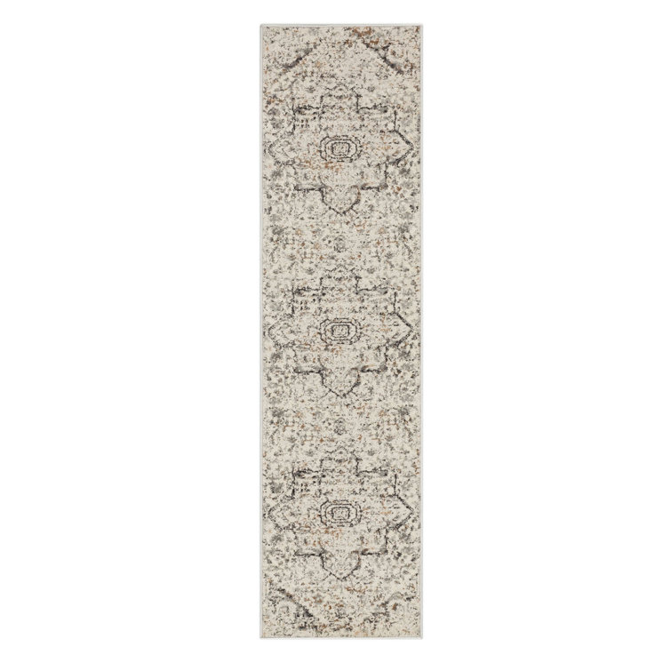 Castor Cream Ornamental Medallion Area Rug