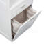 Tall Bathroom Cabinet With Laundry Basket, Large Storage Space Tilt-Out Laundry Hamper And Upper Storage Cabinet, White