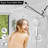 Dual Shower Heads with Handheld Spray Combo, 10 Inch Rainfall Shower Head-101254417
