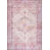 Scottsdale Ogee Medallion Machine-Washable Red/Orange/Cream Rug