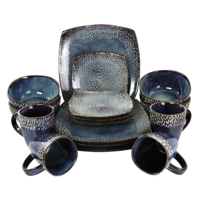 Piece Stoneware Dinnerware Set - Service for 4
