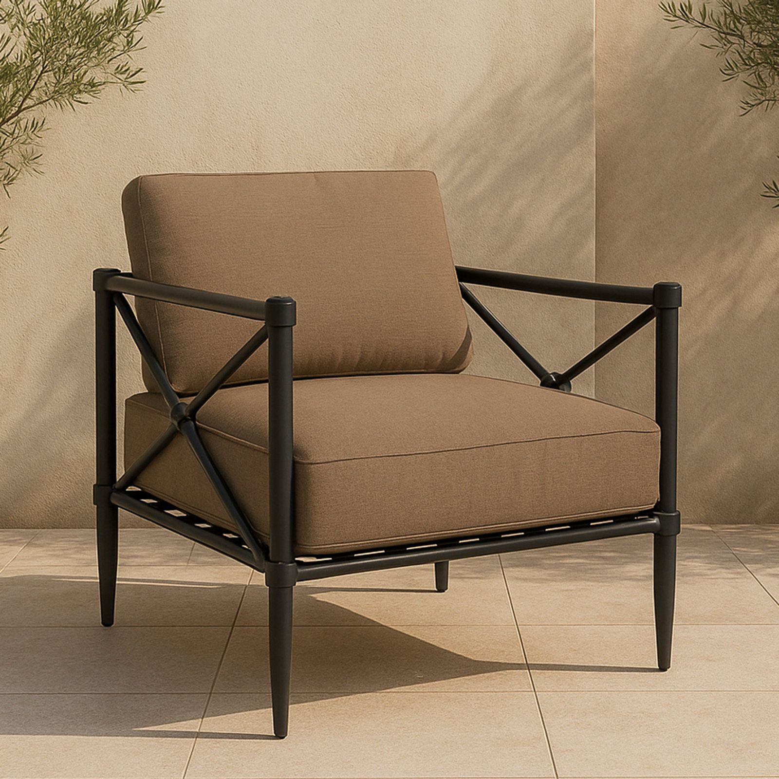 Odessa Patio Lounge Chair, Desert Performance Fabric