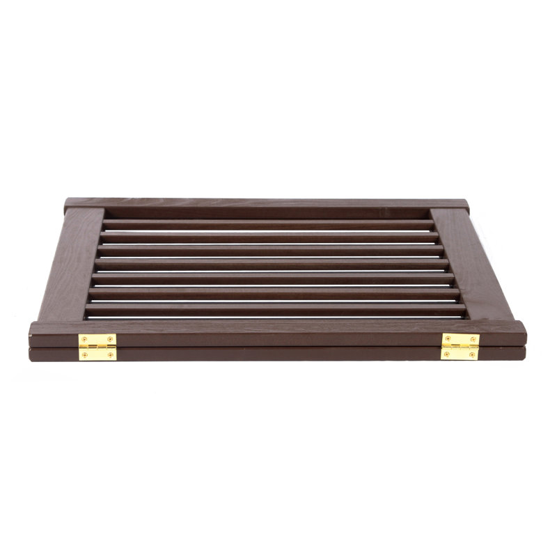 Barrière pour animaux Clarissa, Acajou, H 32 po x l 24 po jusqu'à 36 po