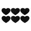 Nicola Spring - Heart Glass Storage Jars with Labels - 500ml-55856674