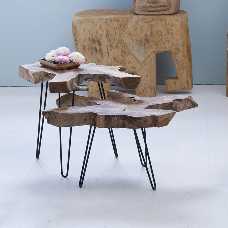 Loredana Solid Wood Top Single Coffee Table