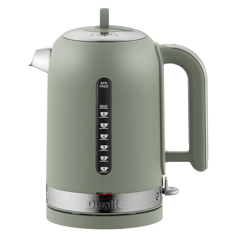 Classic 1.7L Stainless Steel Electric Tea Kettle, Sage