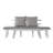 Outdoor Acacia Wood Chaise Lounge , Cushion Included-1368650199