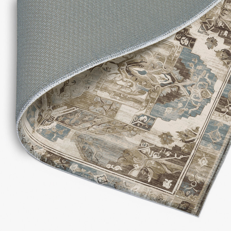 Tapis intérieur et extérieur Golden Traces, Rectangulaire 8 pi x 10 pi