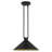 Sparkia 1-Light Single Bell Cone Pendant Light with  Black Metal Shade