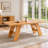 71" Light Wood Grain Splicing Rectangular Dining Table, Modern Dining Table for Home Use. Accommodates 6-8 People