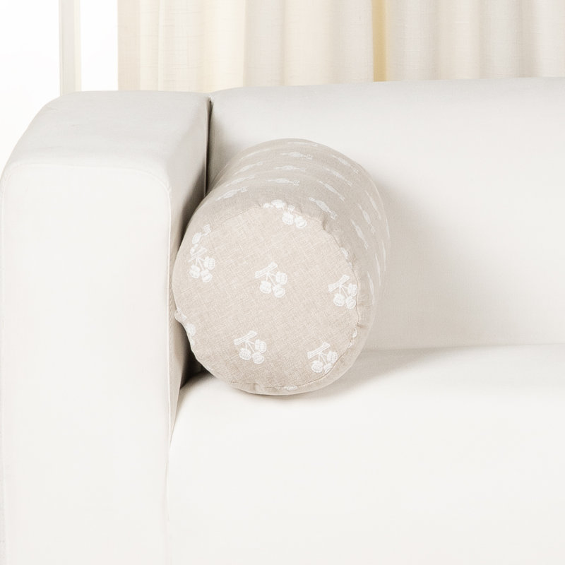 Housse et insert de coussin Hamachi, Carré 20 po, Polyester, Linen Beige Floral