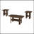 Table Set, 3Pcs Set, Coffee, End, Side, Accent, Living Room, Walnut Laminate, Transitional