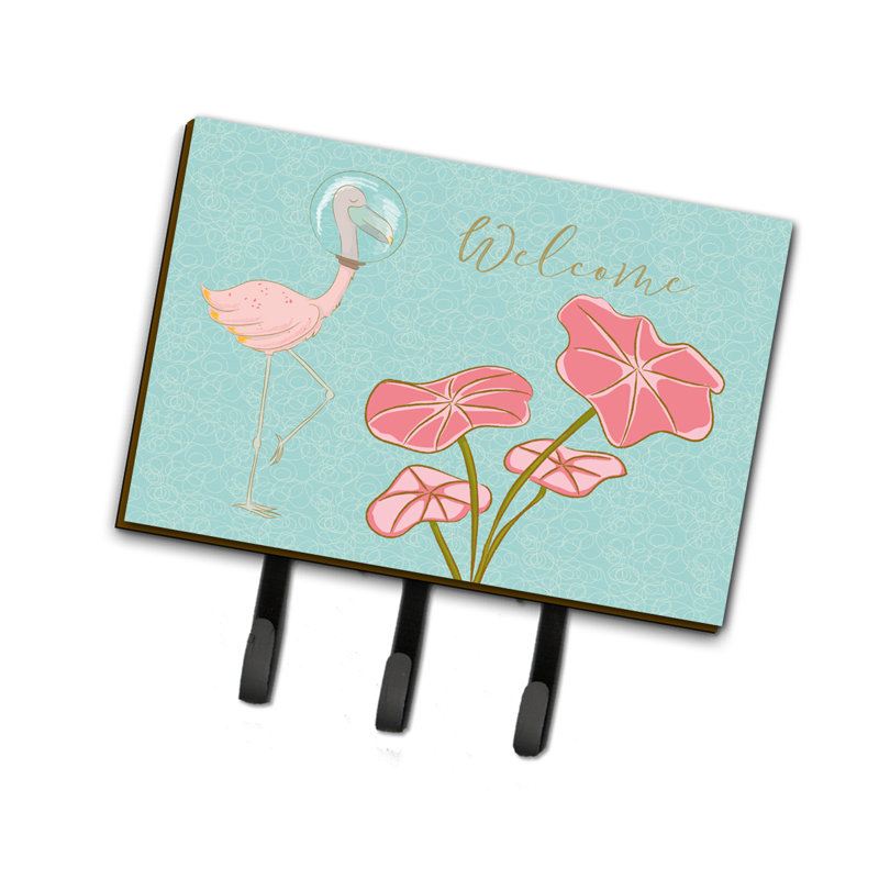 Rangement mural pour clés Flamingo Welcome