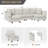 6-Piece U-Shaped Modular Sectional Sofa-1197316767
