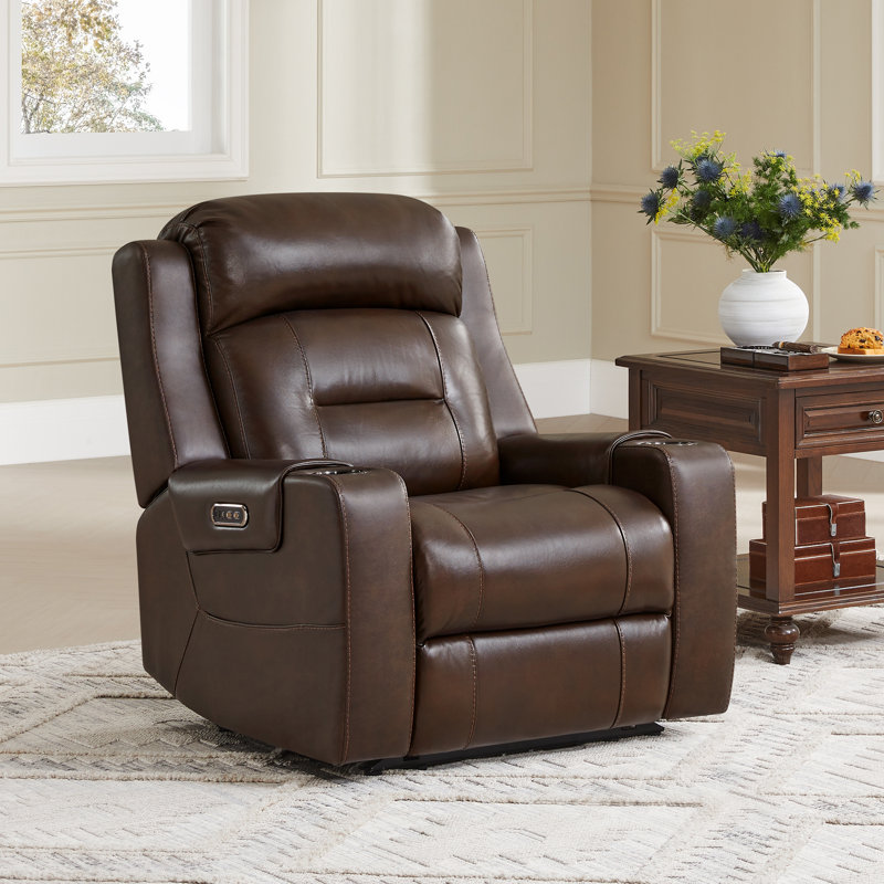 Très grand fauteuil inclinable électrique Olathe, Brun