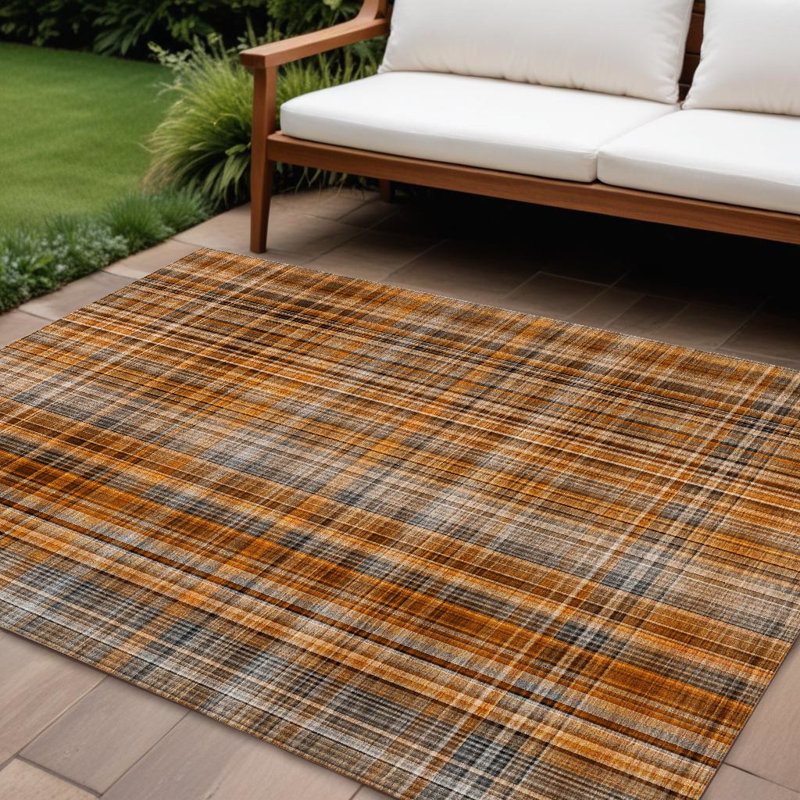 Tapis intérieur lavable antidérapant 9 pi x 12 pi en terre cuite lavable