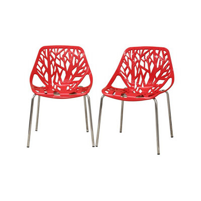 16.54 " H Plastic Side Chair Stacking