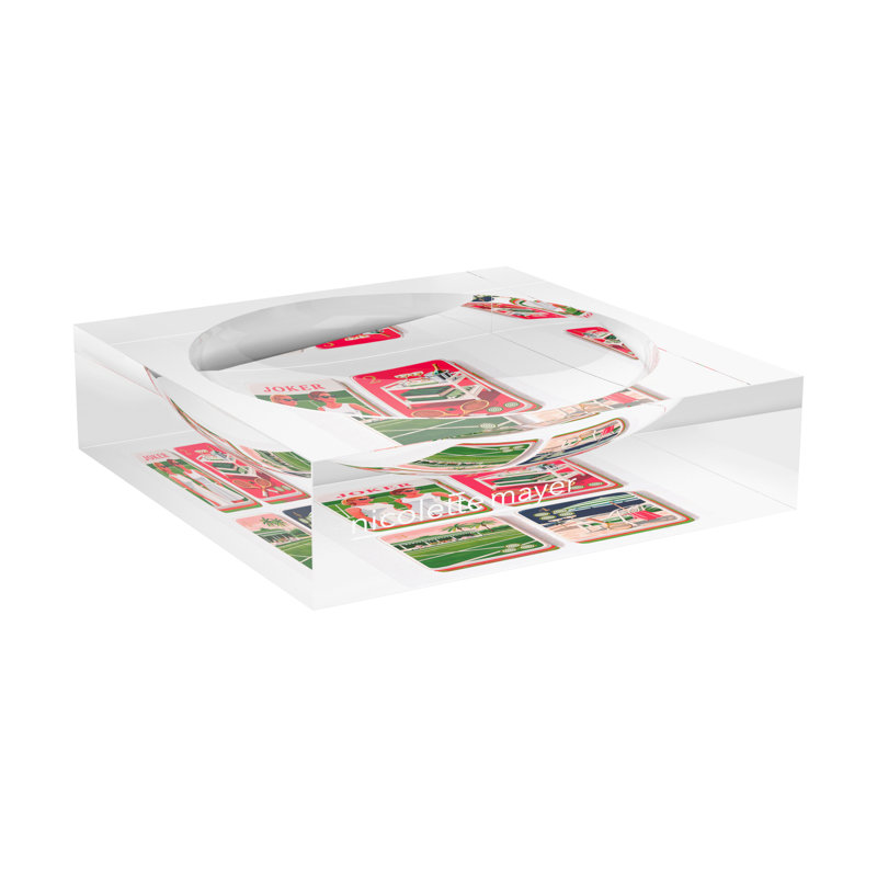 Plat à chat Mahjong Court Side, L 6 po x P 6 po x H 2 po