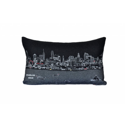 Coussin lombaire 14 "x 35" crème Philadelphia