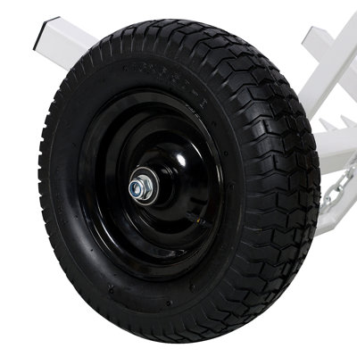Heavy-Duty Log Dolly,Log Holder,White