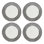 Lenox Gingham Black Dinner Plates, Set of 4