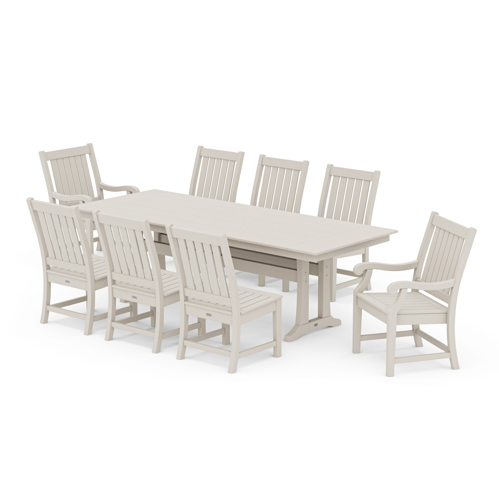 POLYWOOD® Verlyn 96" Patio Dining Set, Sand