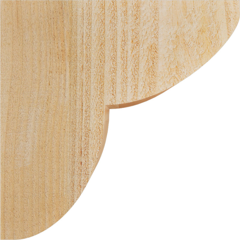 Corbeau Crestline, H 10 po x l 4 po x P 10 po, Sapin de Douglas, Sciage brut
