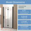 28 in. W x 72 in. H Folding / Bi-Fold Frameless Shower Door with Clear Glass-138028459