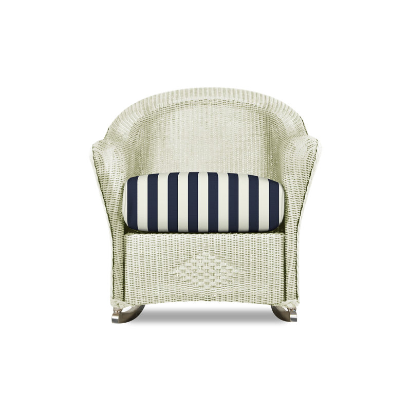 Reflections Outdoor Rocker Chair, Ivory, Demo Stone