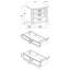 Taylor Black 3-Drawer Nightstand