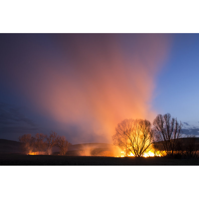 Orange Smoke by Fodor90 - Wrapped Canvas Print, 51cm H x 76cm W