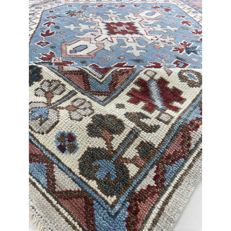 Tapis rustique gris en laine noué à la main Rustic Isla
