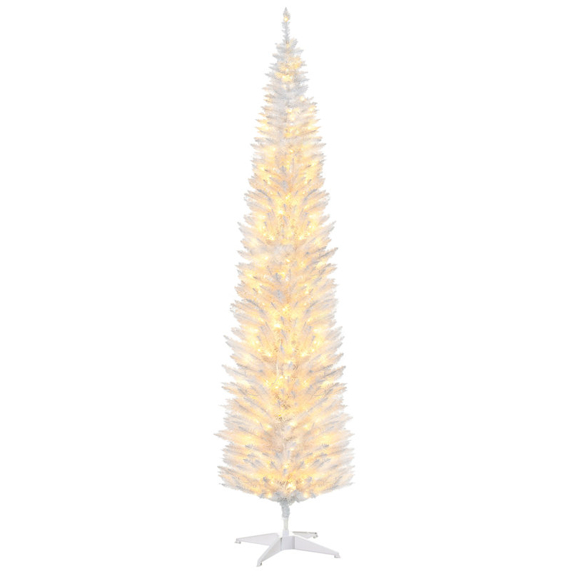 Arbre de Noël artificiel 8 pi avec lumières DEL blanc chaud 8 pi