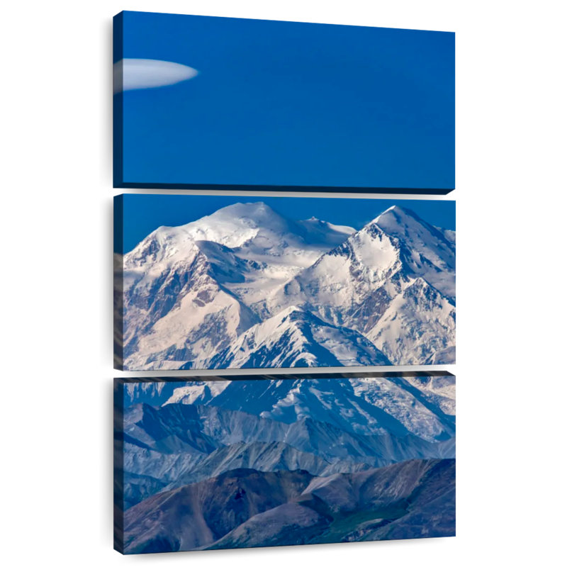 Alvord McKinley Denali Snowy Mountains, H 32 po x l 20 po