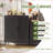 Cabinets, Industrial Storage Cabinet with 2 Doors &amp; 2 Adjustable Shelves | Black Steel-73383772