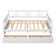 Lit de jour double en bois avec deux tiroirs, lit de jour double-259451642-259451644