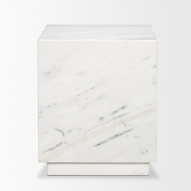 Table d'appoint Matteo, Blanc