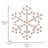 53In Cluster Snowflake Light with 804 Warm White Sparkling LED Lights