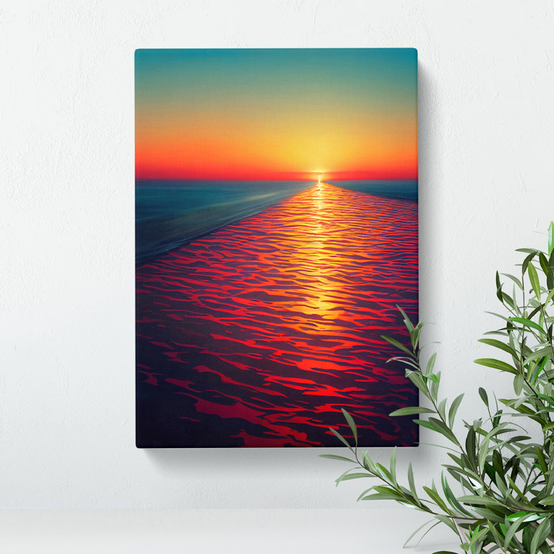 Sparkling Sunset - Wrapped Canvas, 50cm H x 35cm W x 3cm D