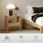 Carruthers Mid Century Modern Solid Wood Nightstand with Open Shelf, Premium Hevea Wooden Bedside Table With Ball Bearing Slide-561475988