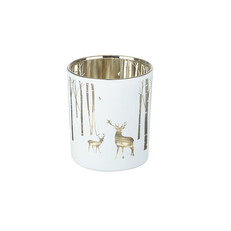 Metal Tealight Holder, H8 x W7 x D7cm