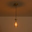 1 - Light Brushed Gold Pendant