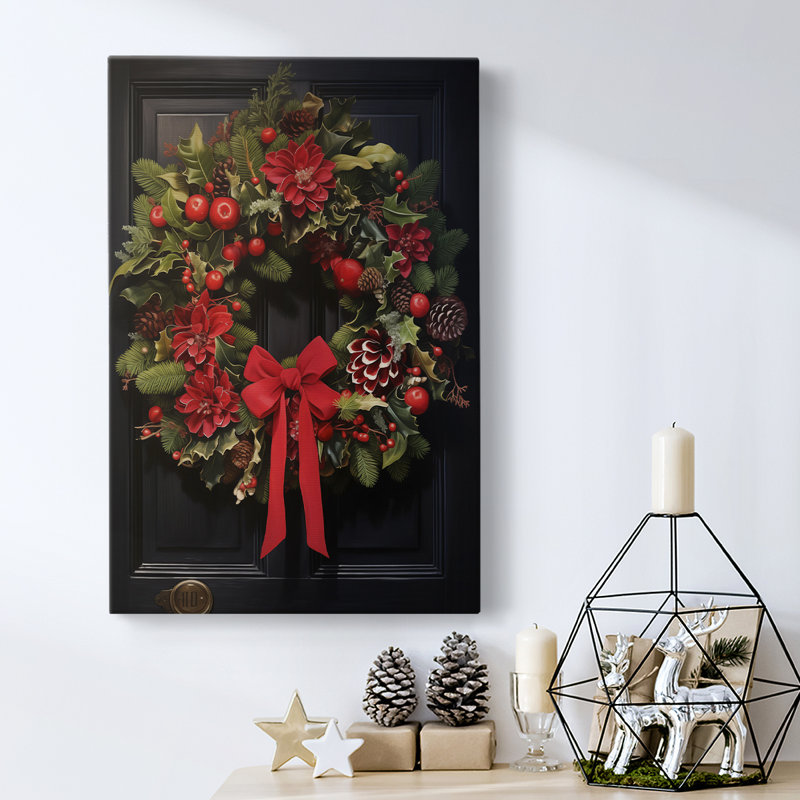 Christmas Holiday Art - Gallery Wrapped Canvas DCLXXVII, 18" H x 12" W