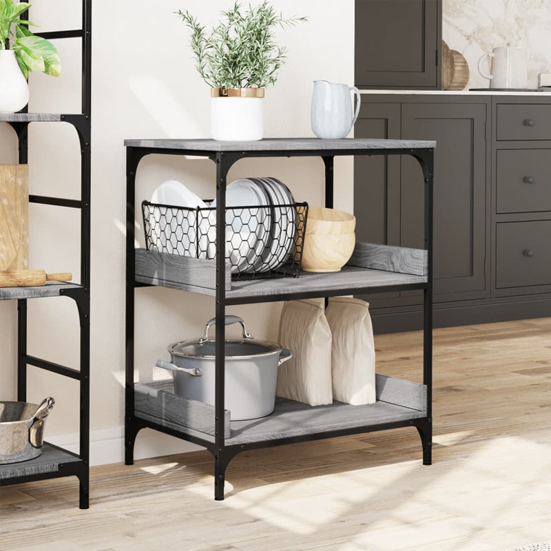 Northome Metal Bar Cart, Grey Sonoma