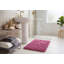 Tapis à poils longs rose en coton-20360740