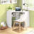 Yeramis Wrought Studio? L-shaped Computer Desk With Storage Shelves Adjustable Shelf For Home Office-1025644532