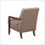 Chaise d'appoint capitonnée exquise avec finition noyer et revêtement de qualité supérieure-973972579