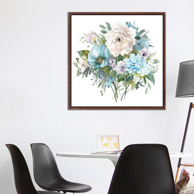 Blue And White Bouquet II by Carol Robinson - Print on Canvas